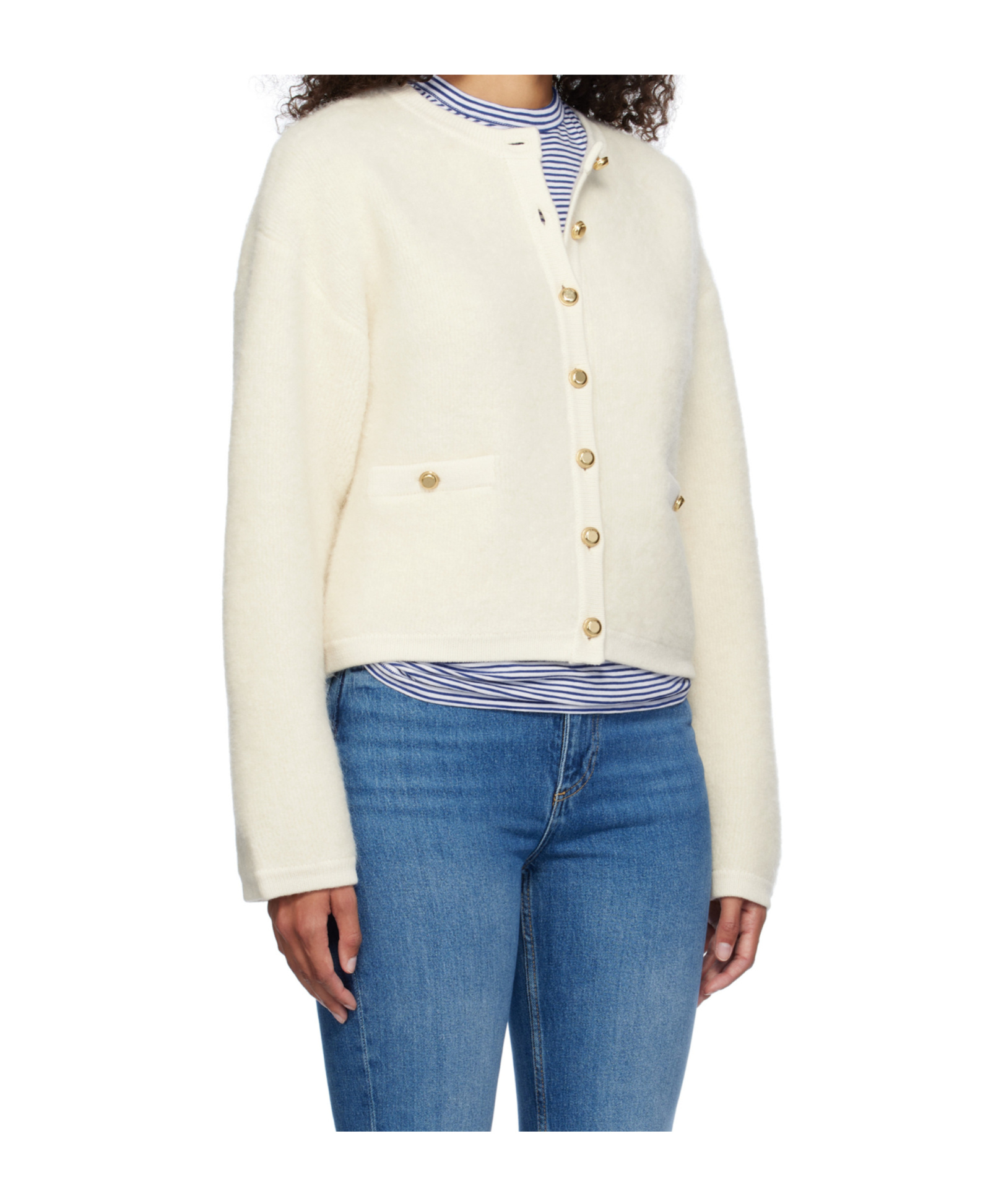 Rag & Bone Long-sleeved Cardigan In White