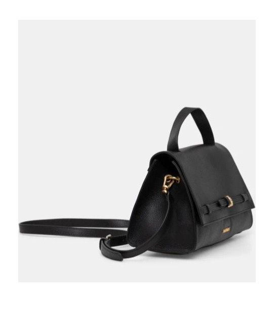 Shop Twinset Flip Medium Shoulder Bag In Black