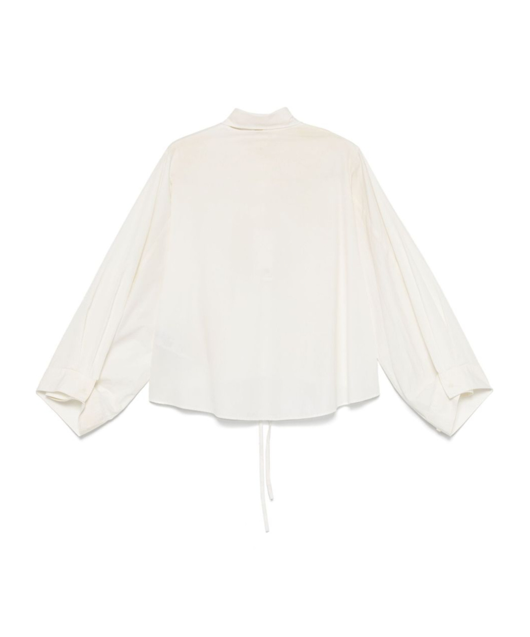 Mm6 Maison Margiela Mm6 By Maison Margiela Cropped White Shirt In White