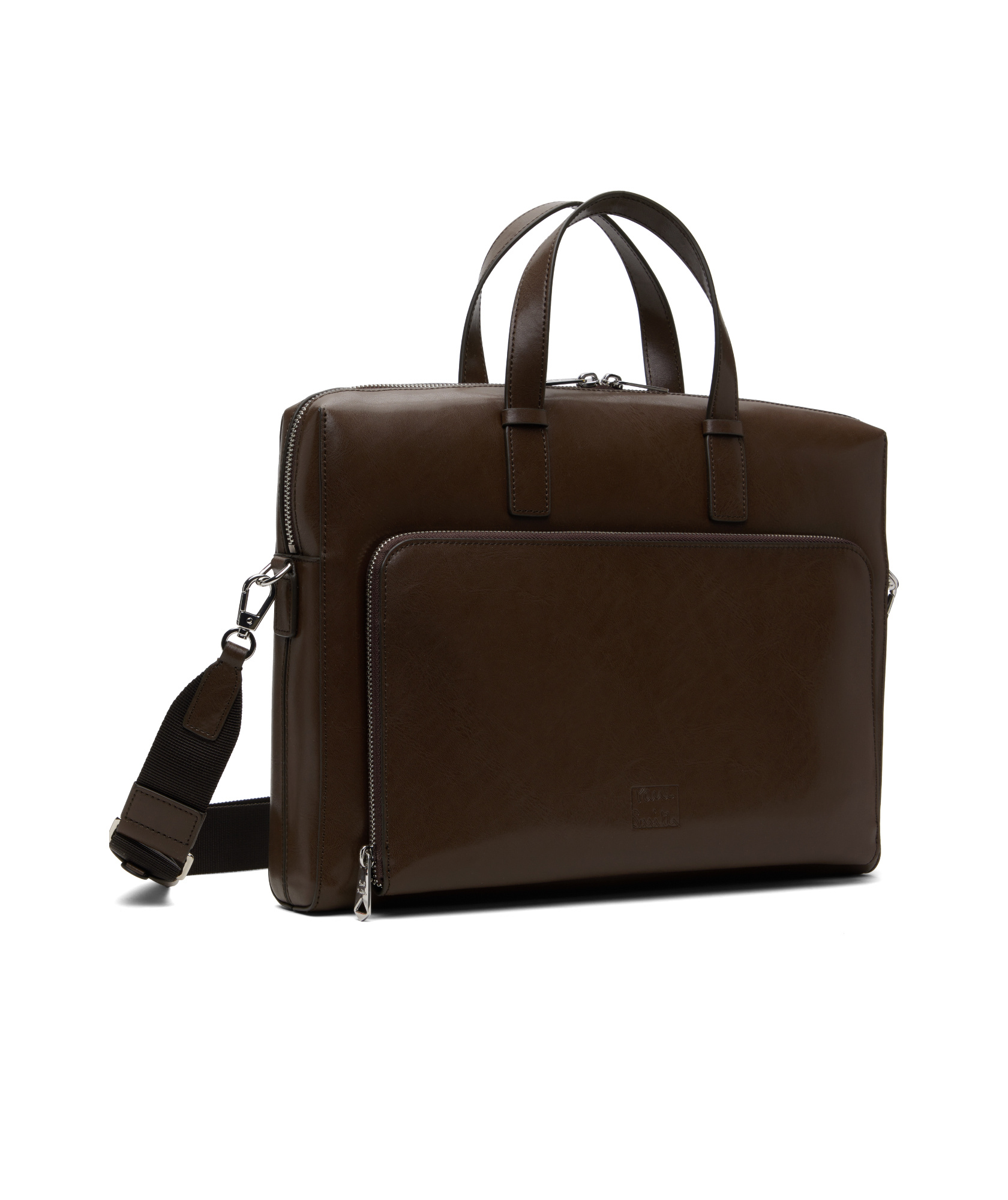 Paul Smith Zipper Crossbody Bag In Brown