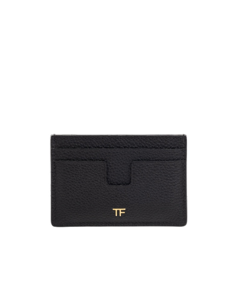 Tom Ford Tf Card Holder In Grained Leather