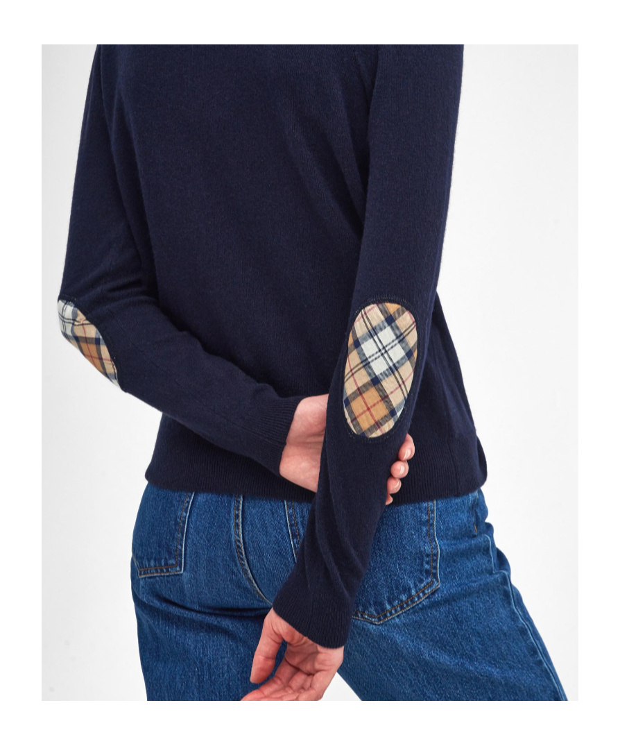 Barbour Wool Blend Cardigan In Blue