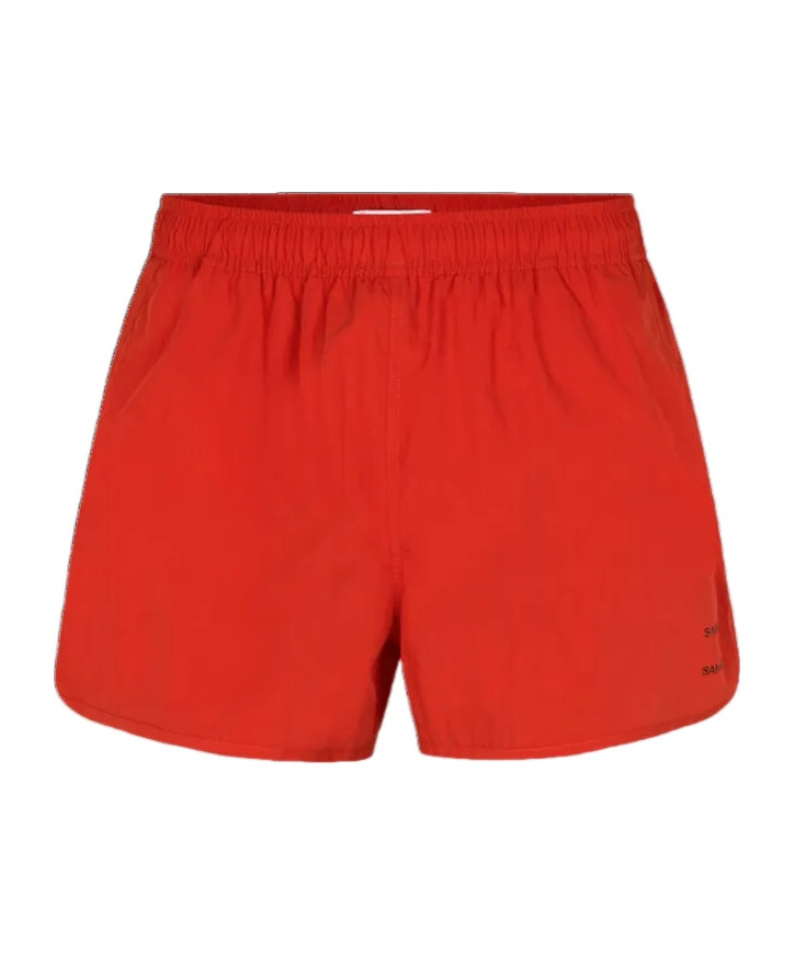 Samsoe & Samsoe Drawstring Swimming Trunks In Red