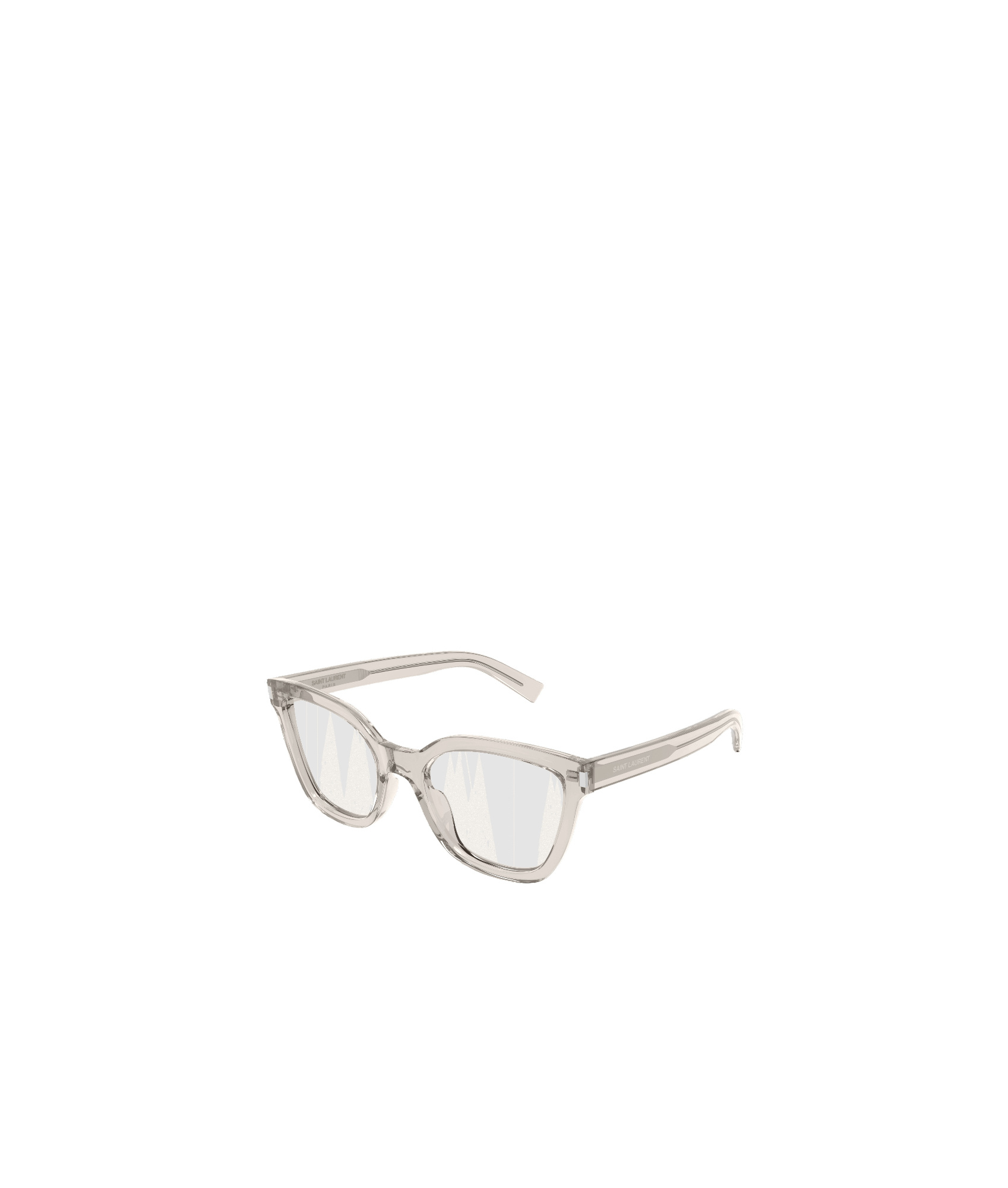 Saint Laurent Logo Flat Mirror In White