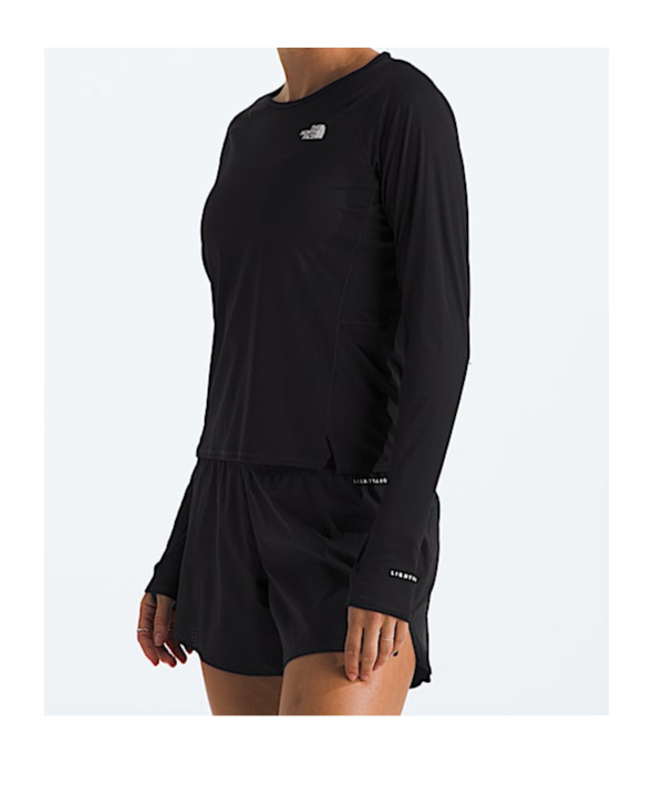 Shop The North Face Womens Lightrange Sunriser Long-sleeve In Black
