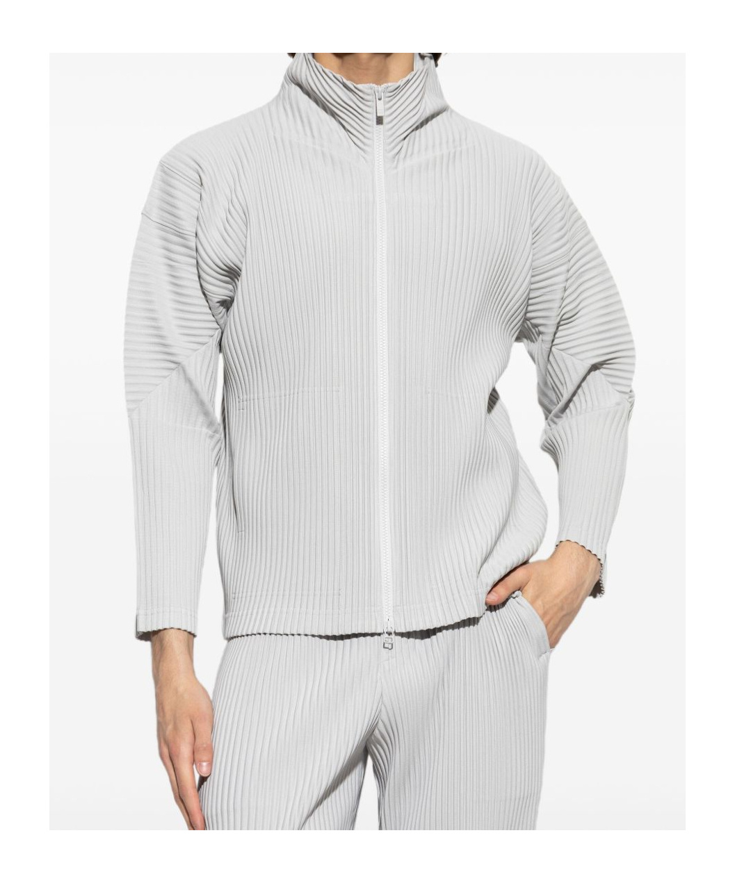 Shop Issey Miyake Pleated Jacket