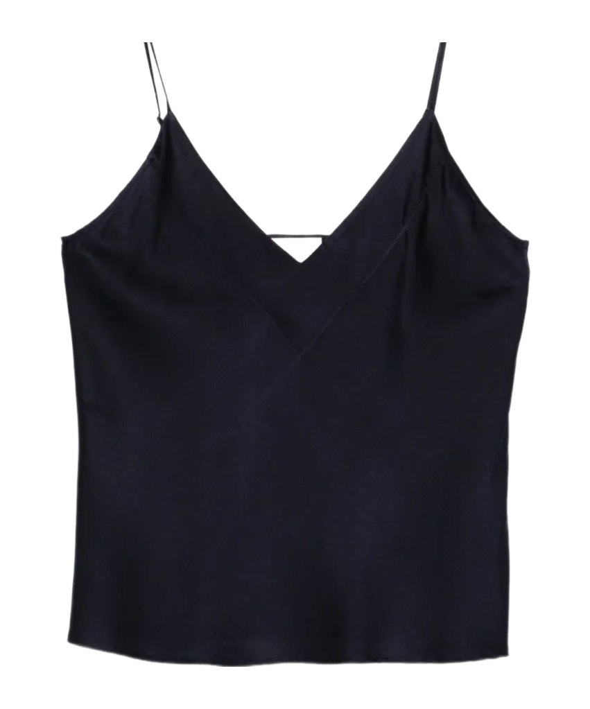 Forte Forte V-neck Suspenders In Black