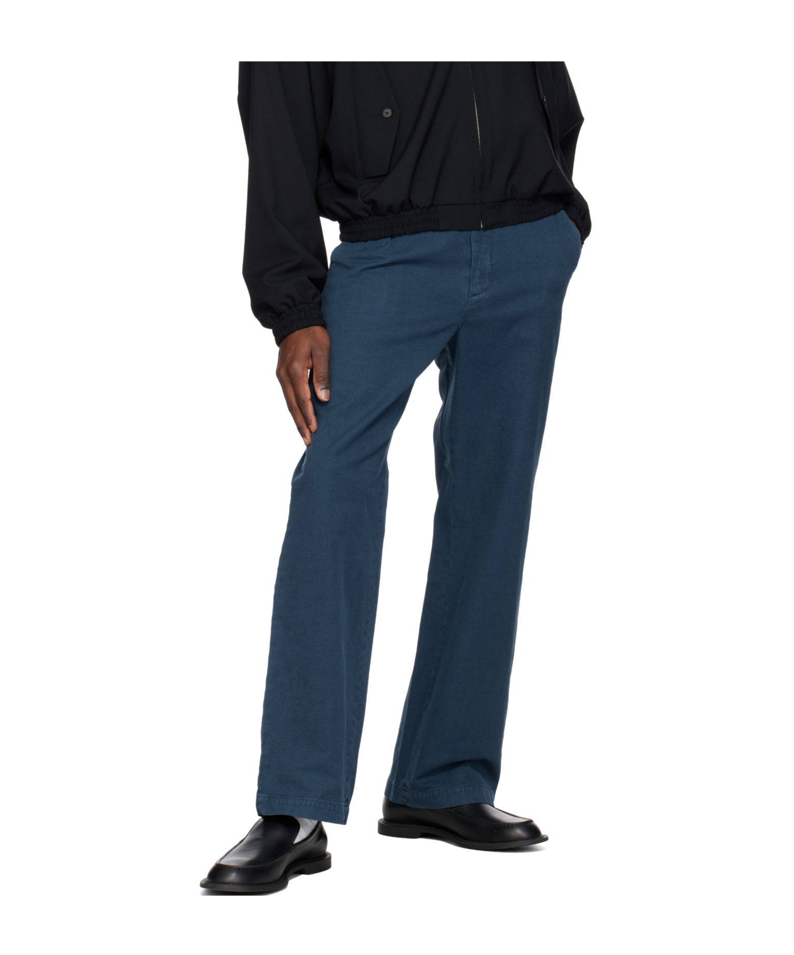 Auralee Belt Loops Slacks In Blue