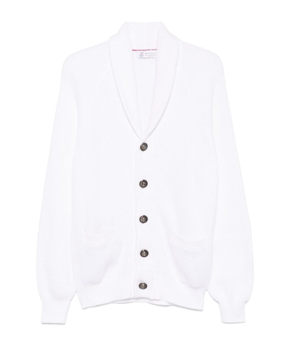 Brunello Cucinelli V-neck Cardigan In White