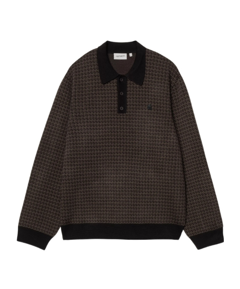 Carhartt L/s Lowis Polo In Gray