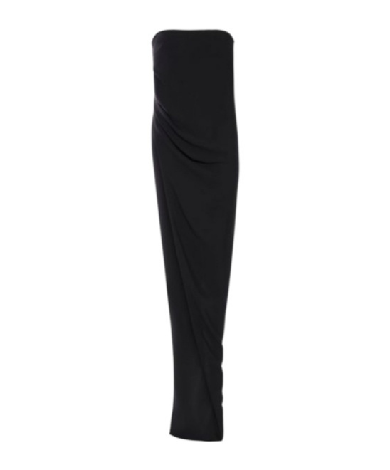 Rick Owens Lido Long Top Suit In Black