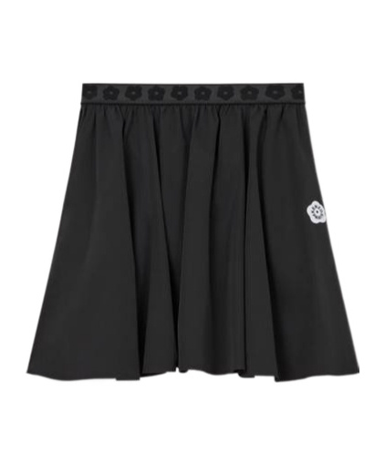 Kenzo Elastic Waist Skirt In Black