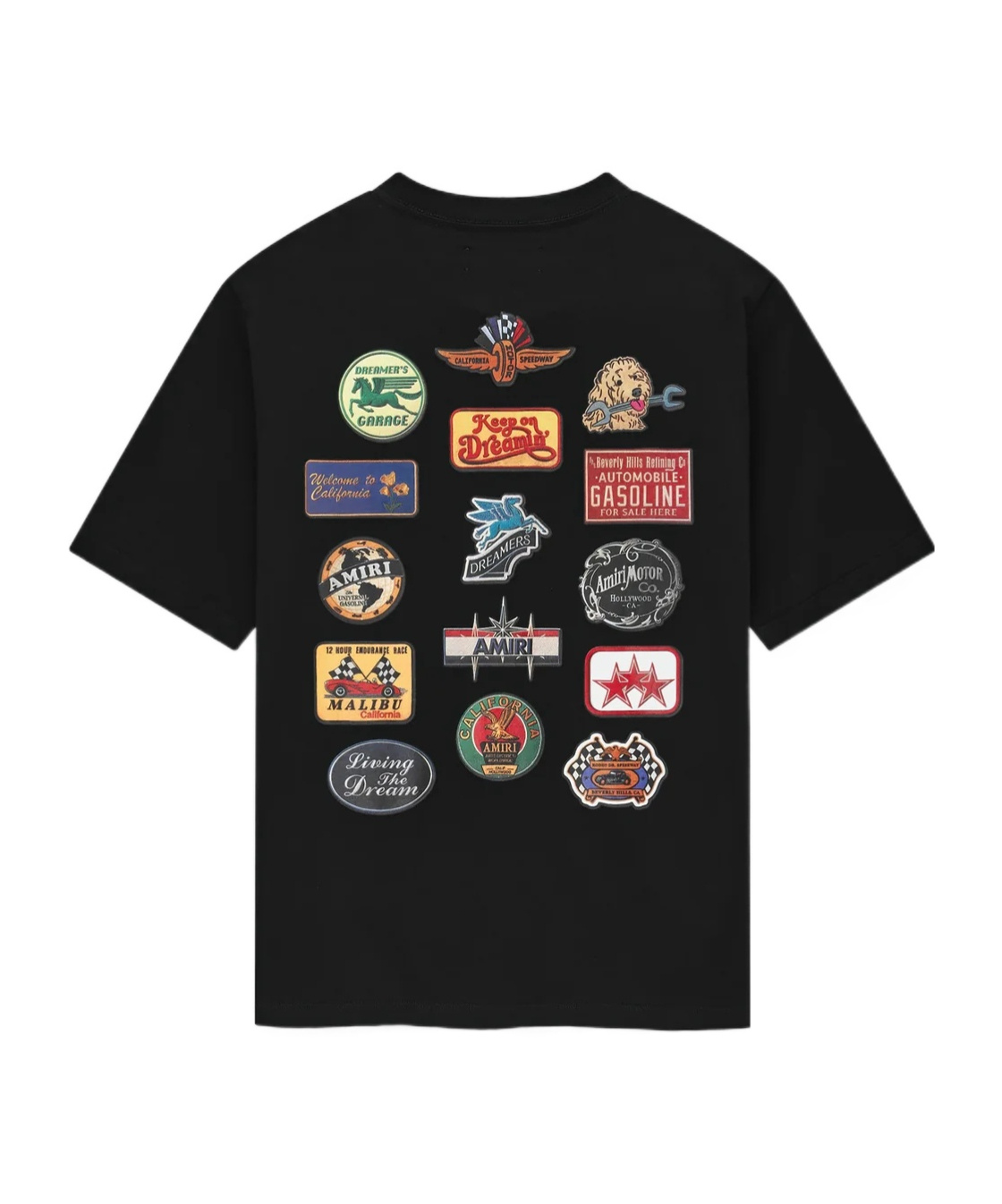 Amiri Graphic Print Cotton T-shirt With Multicolored Back