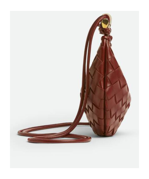 Bottega Veneta Baby Leather Sardine Cross-body Bag In Brown