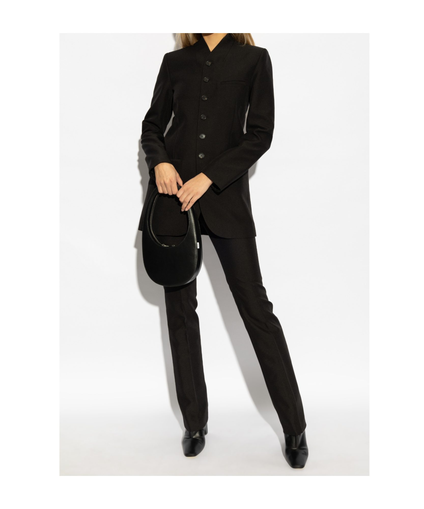 Coperni Long-sleeved Suit Coat In Black