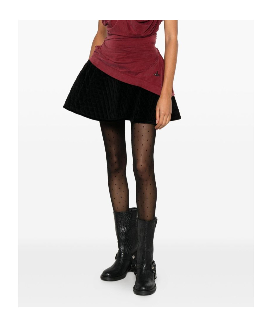 Vivienne Westwood A-line Midi Skirt High Waist In Black