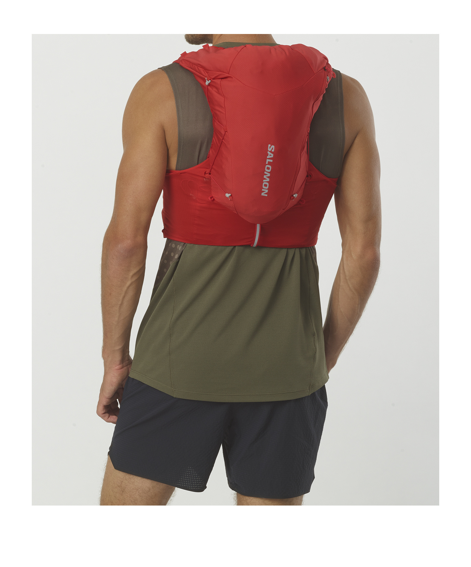Salomon Adv Skin 12 Running Vest In Red