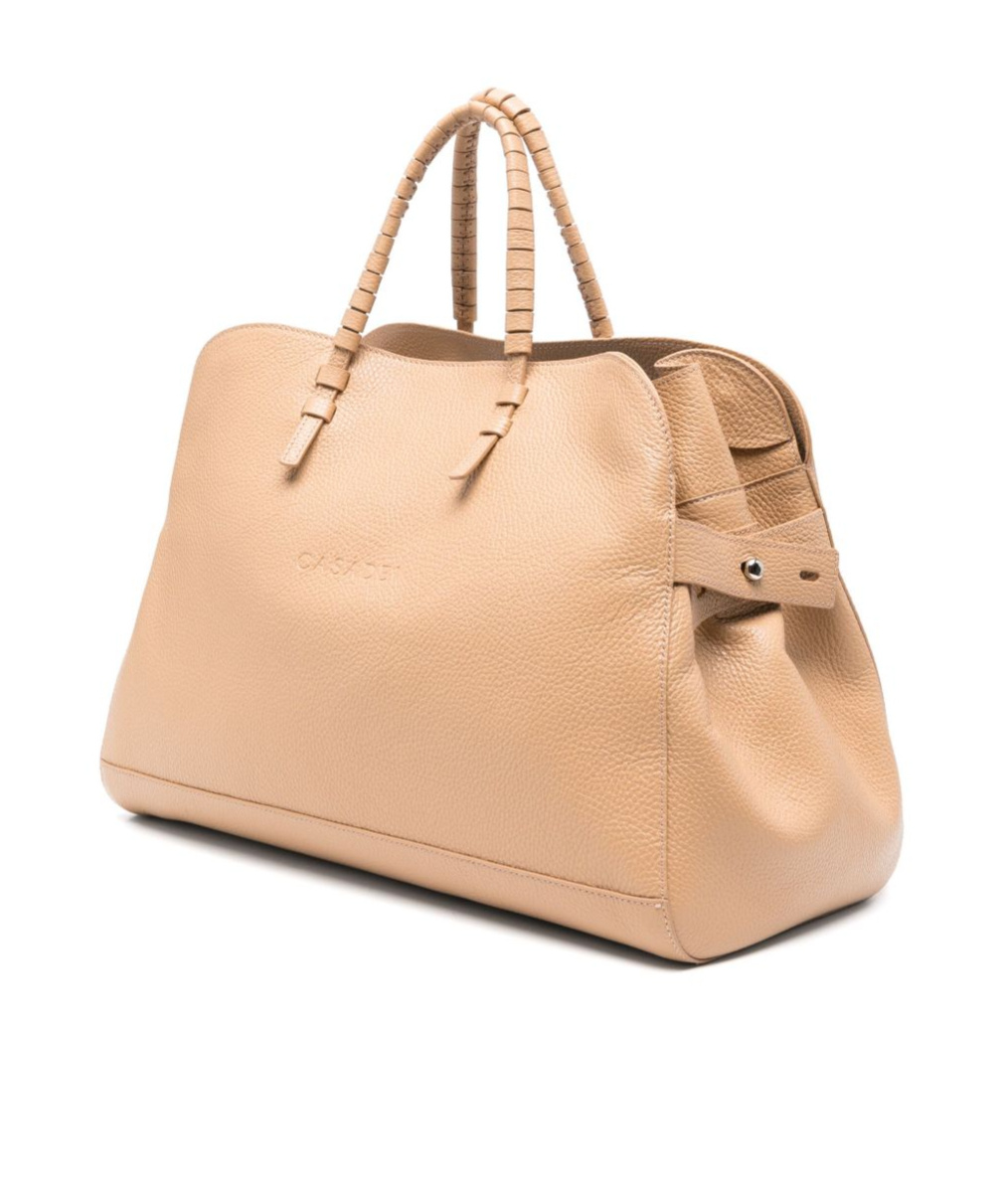 Casadei Park Avenue Leather Tote Bag In Nude