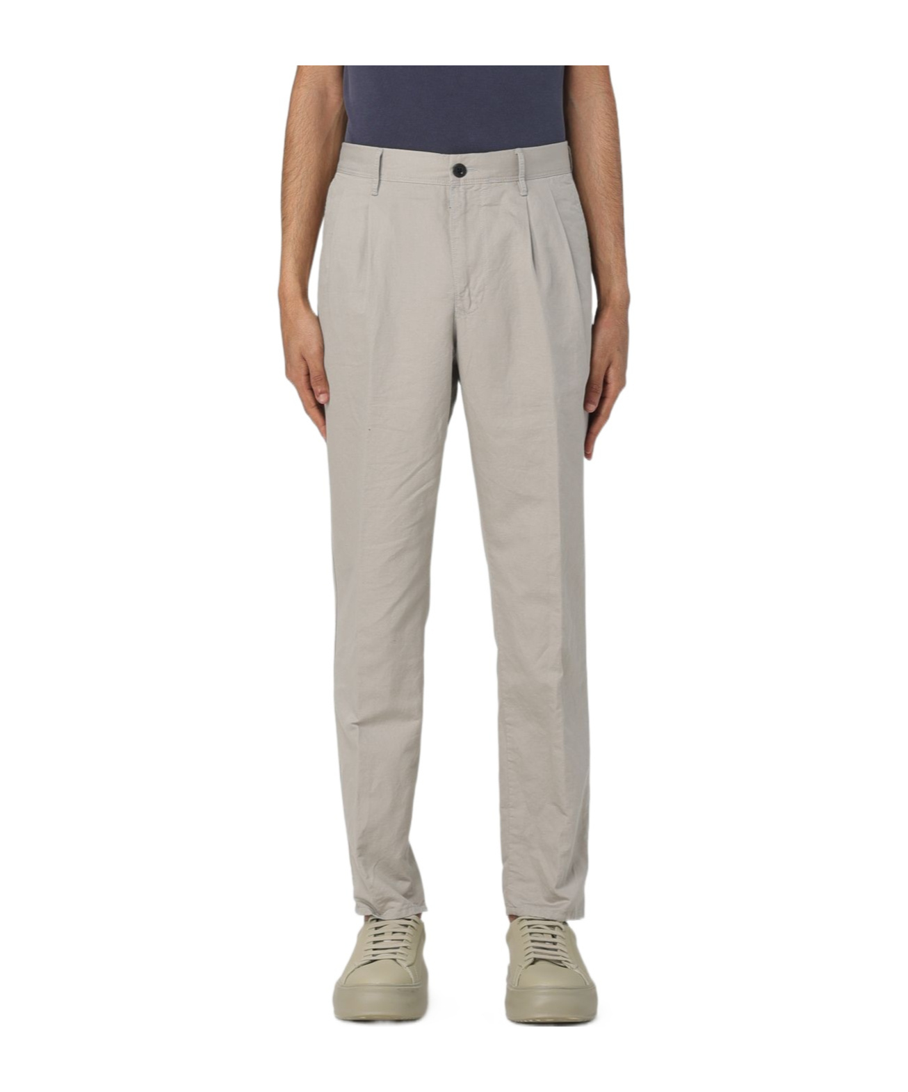Incotex Straight Leg Trousers In Gray