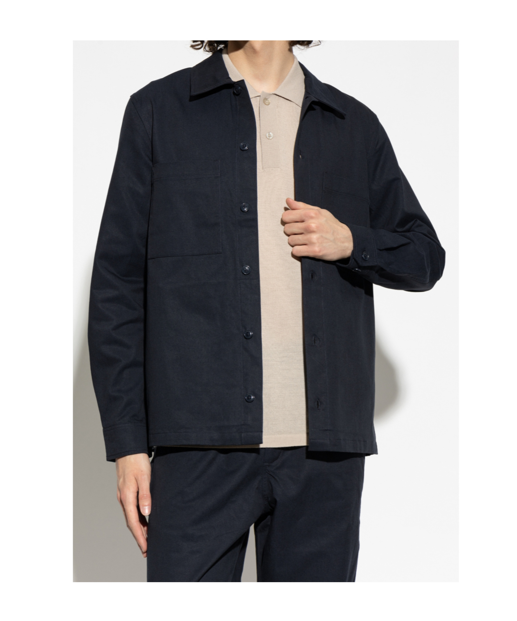 Samsoe & Samsoe Sataka Button-up Shirt Jacket In Blue