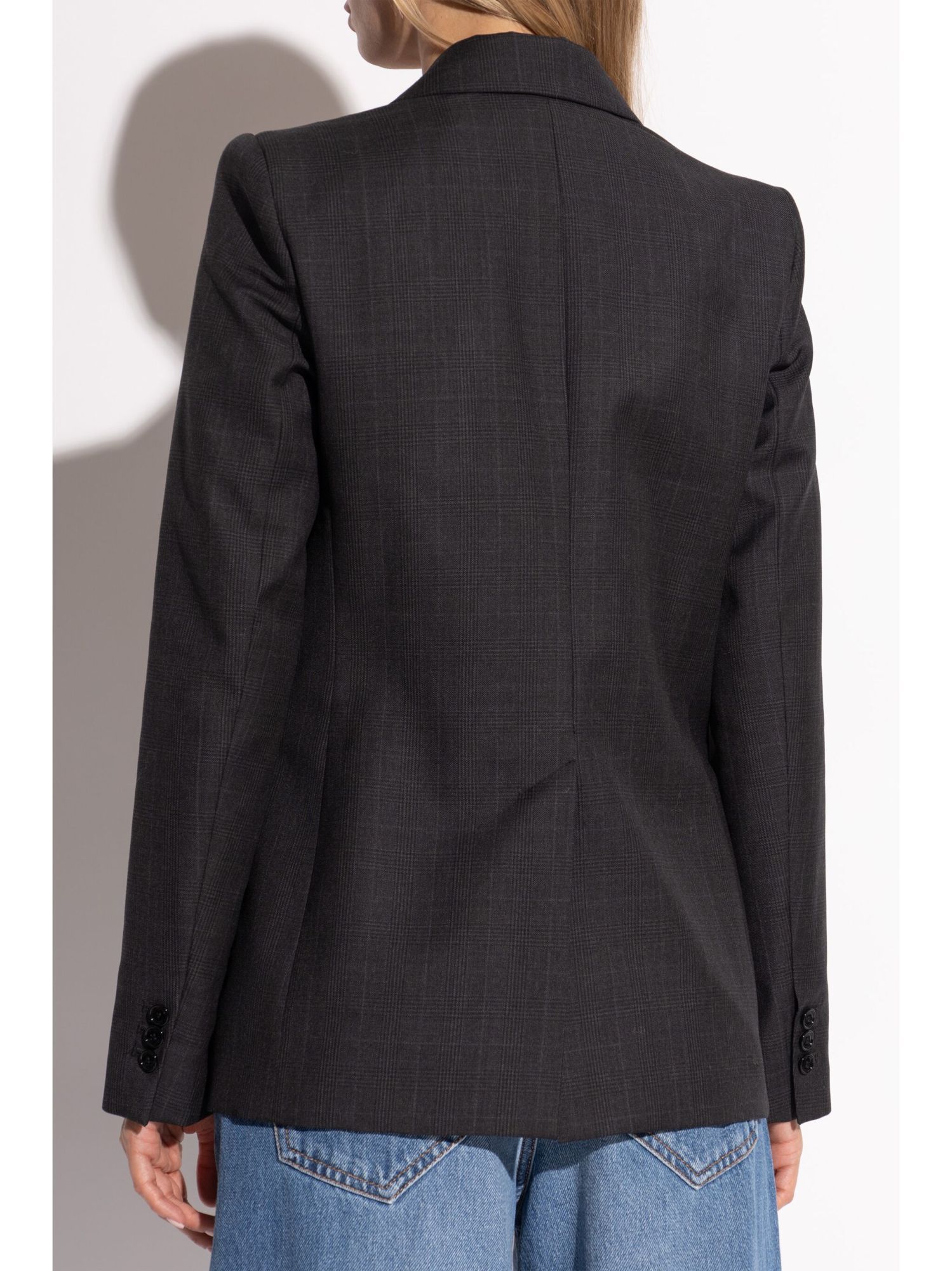 Isabel Marant Reva Checked Blazer In Black