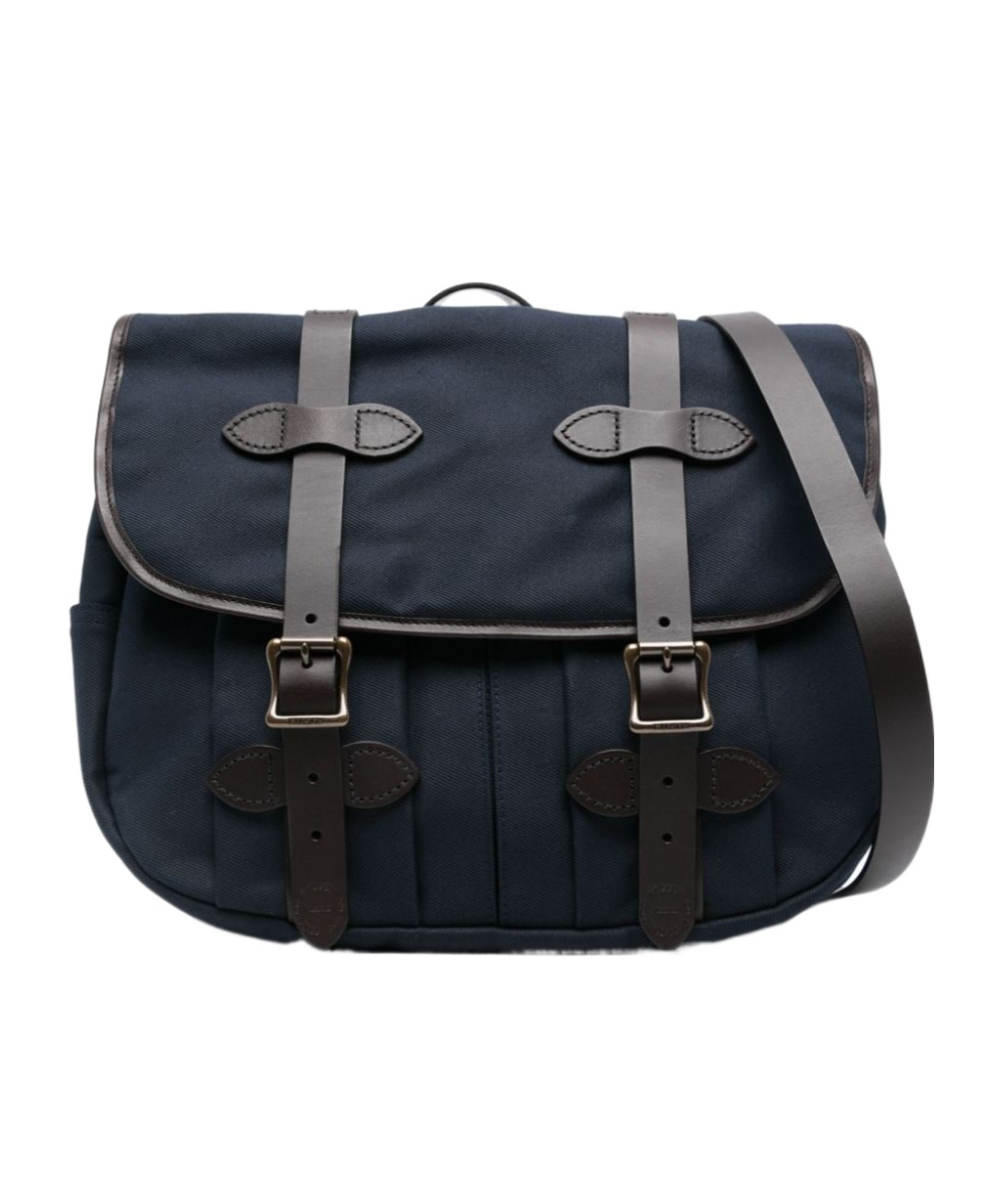 Filson Medium Rugged Twill Field Bag In Blue