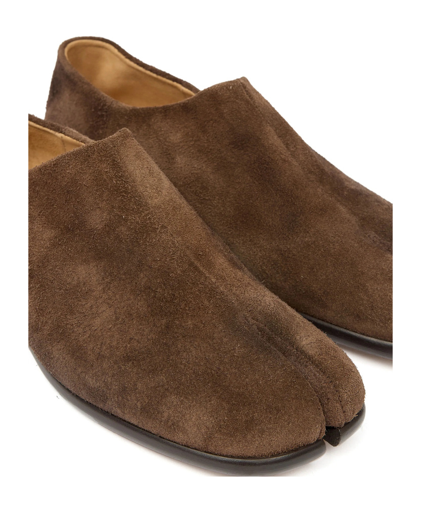 Maison Margiela Brown Tabi Babouche Loafers In Brown