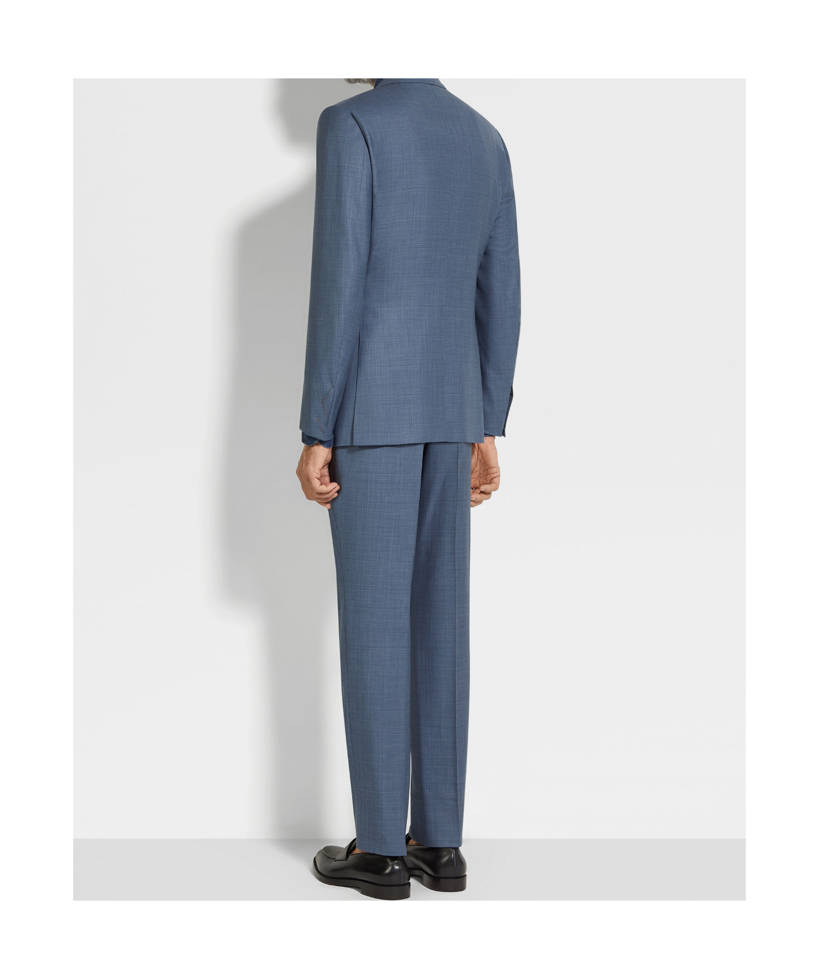 Zegna Centoventimila Wool Suit In Blue