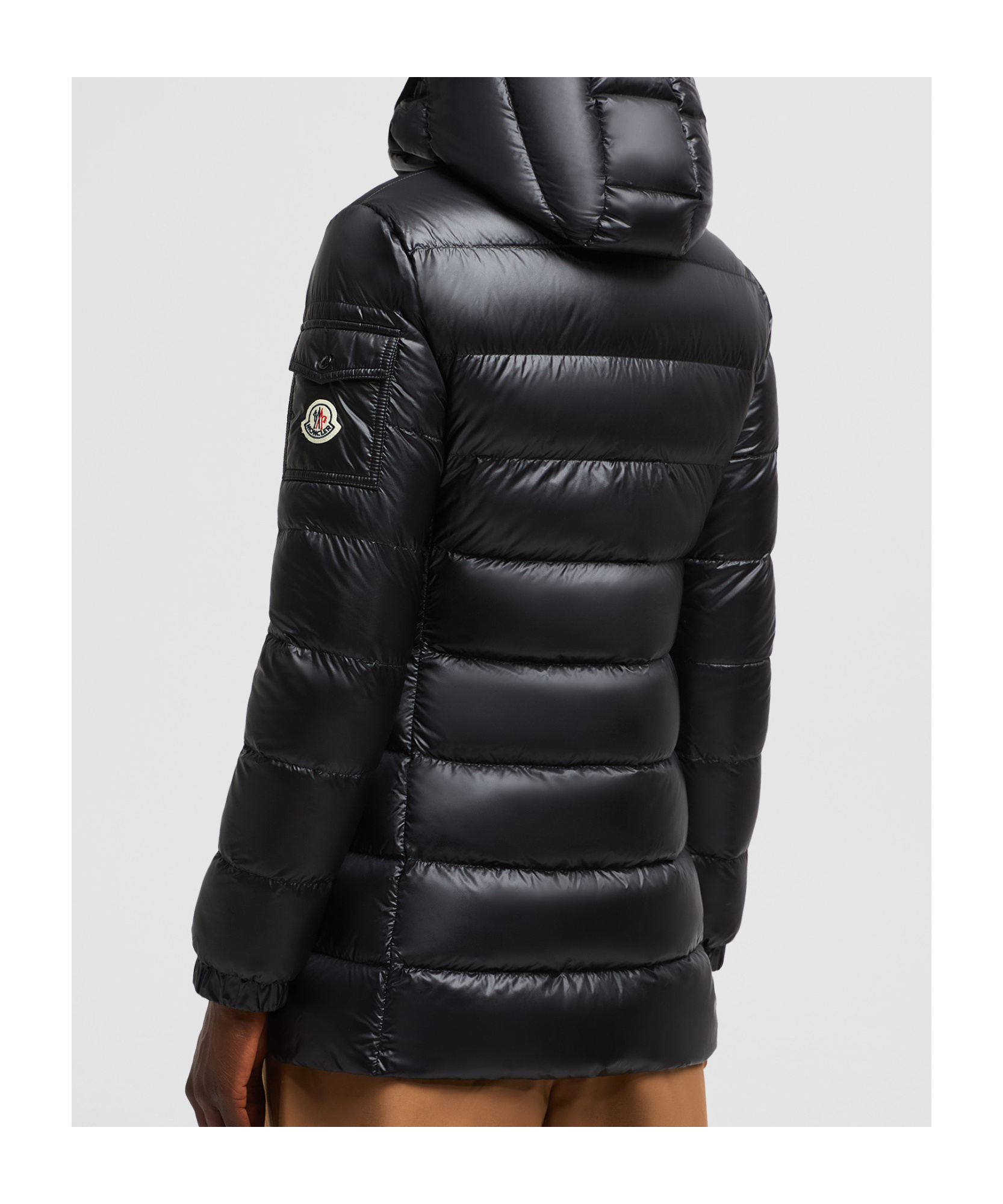 Moncler Glements Short Down Jacket Black In Black