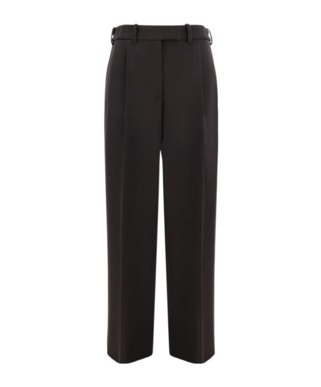 The Row Roan Wide Leg Pants In Black