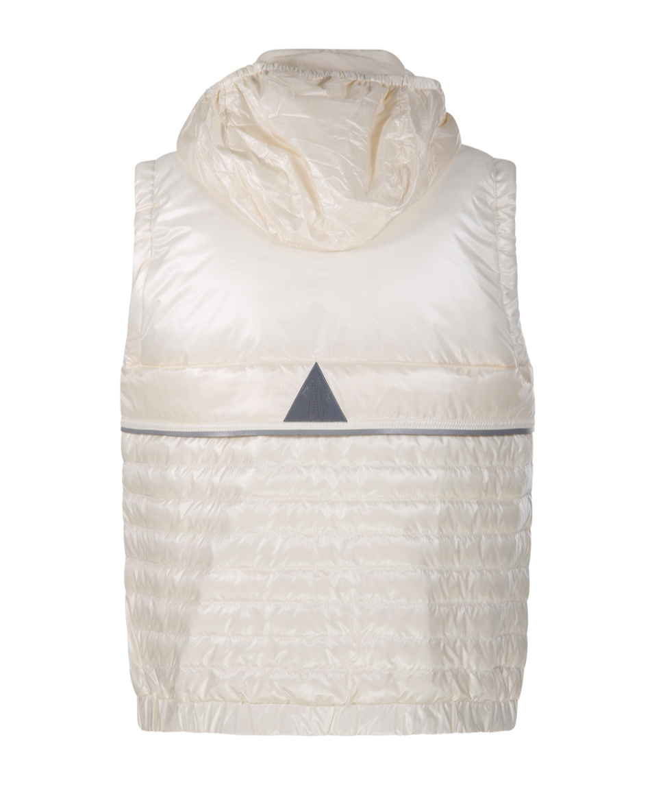 Moncler Stand-collar Cotton Vest In White