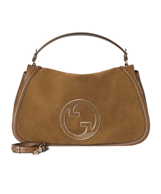 Gucci Large Blondie Handbag In Brown
