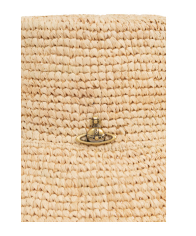 Vivienne Westwood Woven Straw Hat In Nude