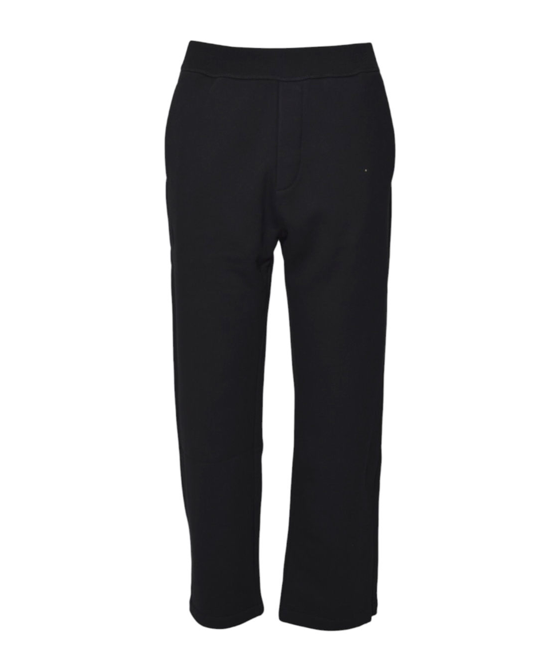 Dsquared2 Straight-leg Black Trousers With Minimalist Design In Black
