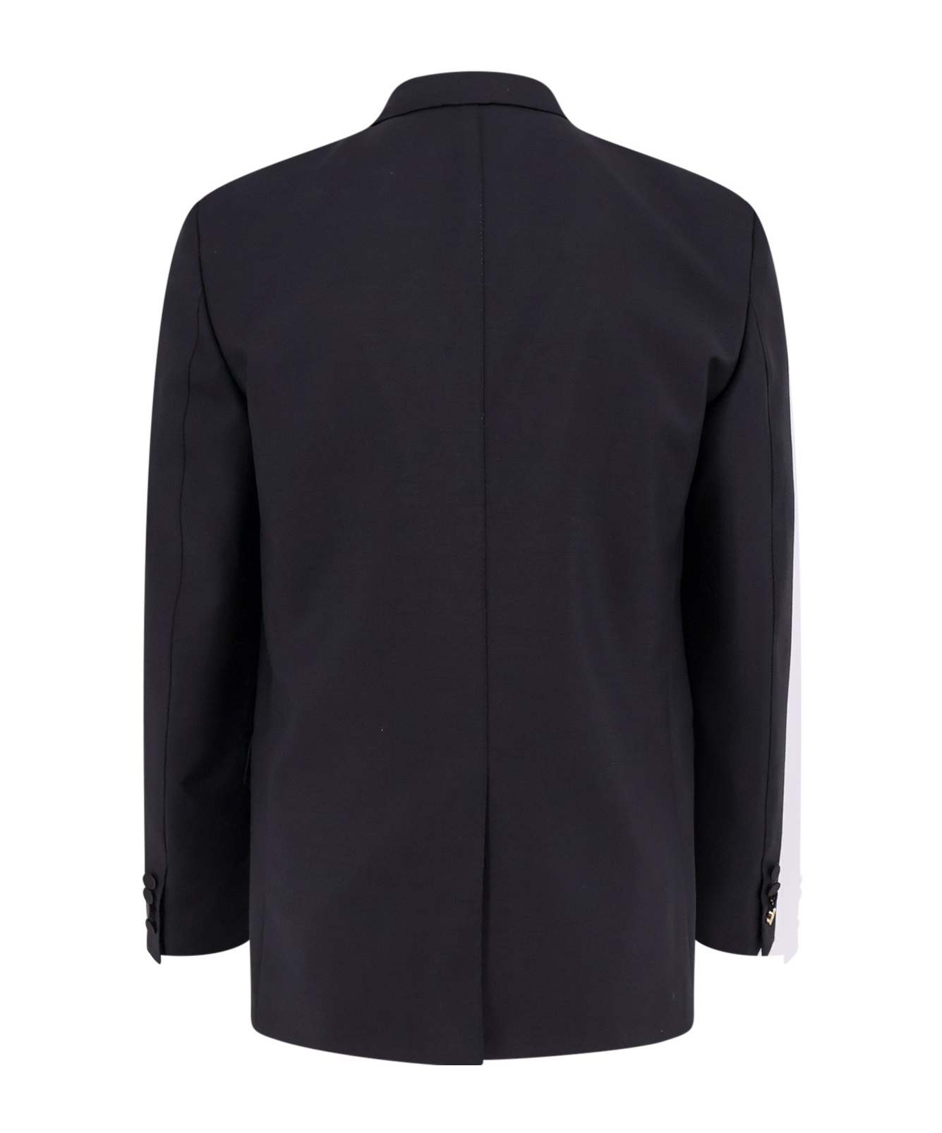 Shop Gucci Satin-trim Suit In Black