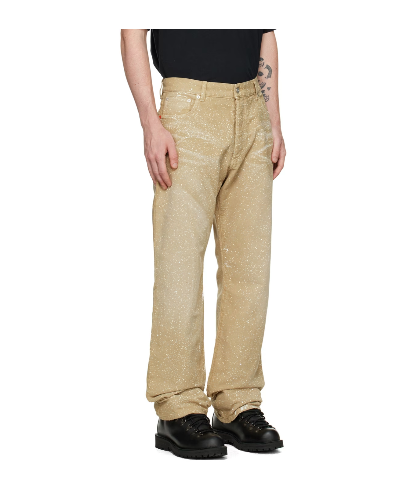 Heron Preston Five Pocket Slacks In Brown
