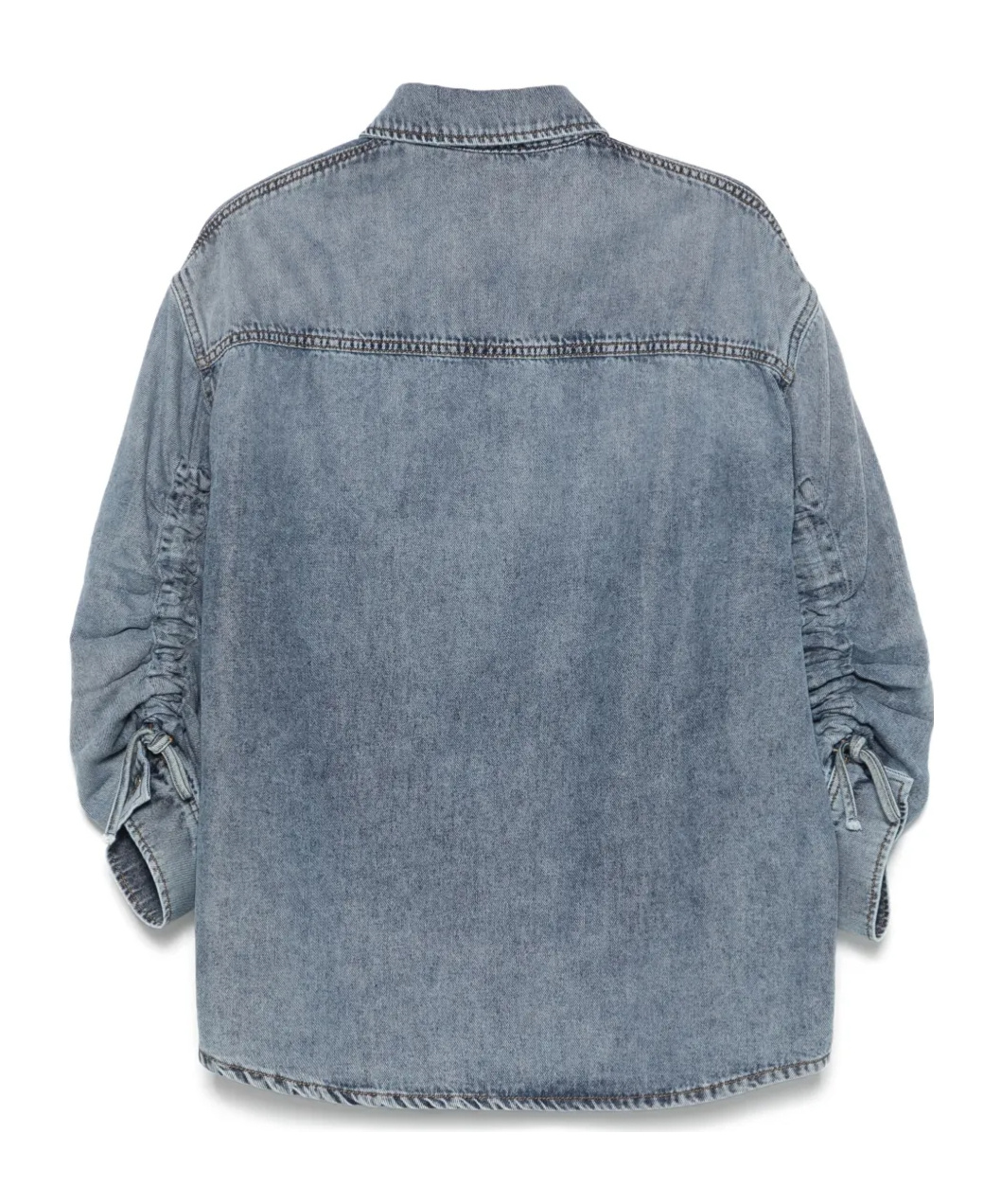 Darkpark Loose-fitting Keanu Denim Shirt In Blue