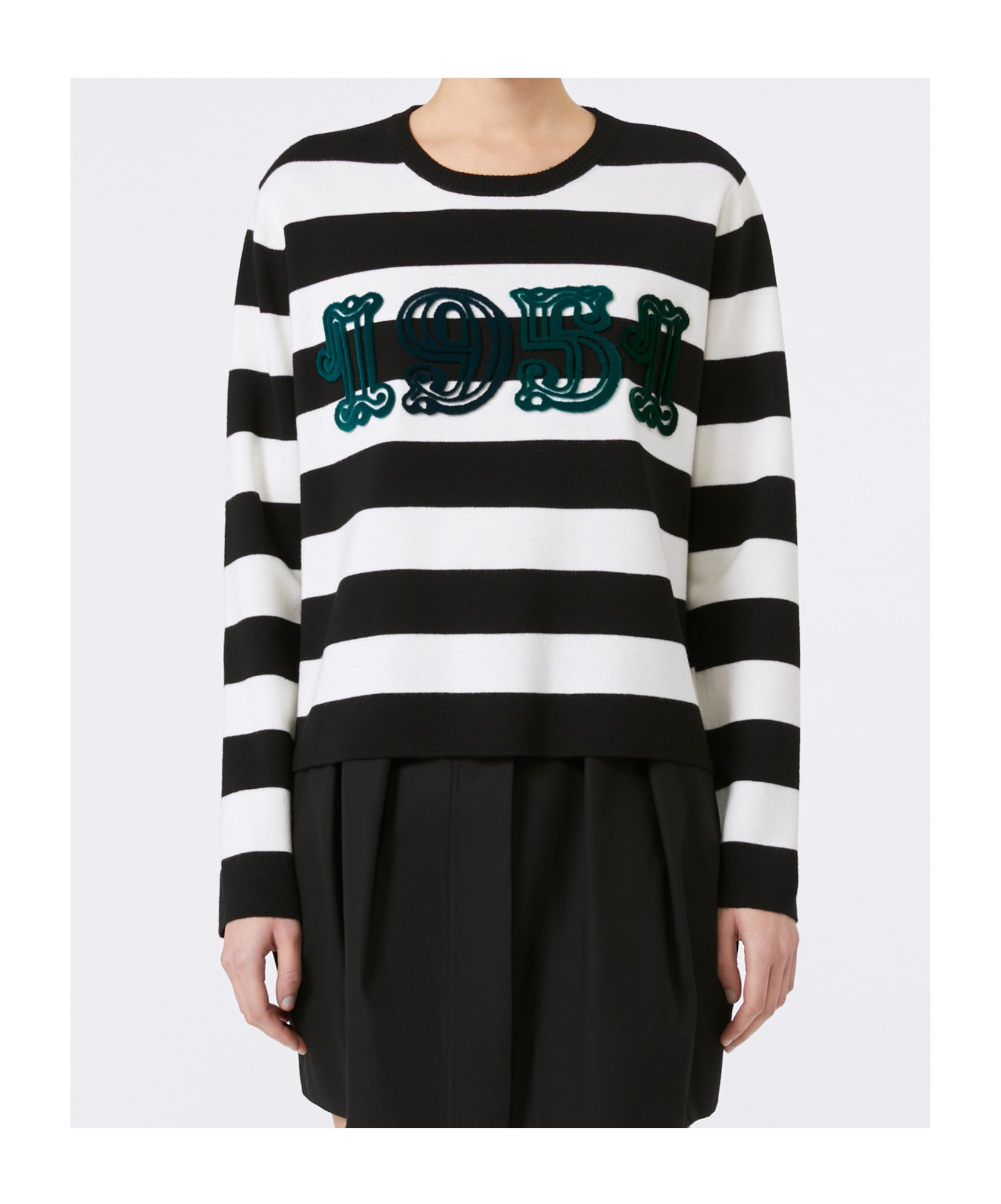 MAX MARA EMBROIDERED WOOL SWEATER
