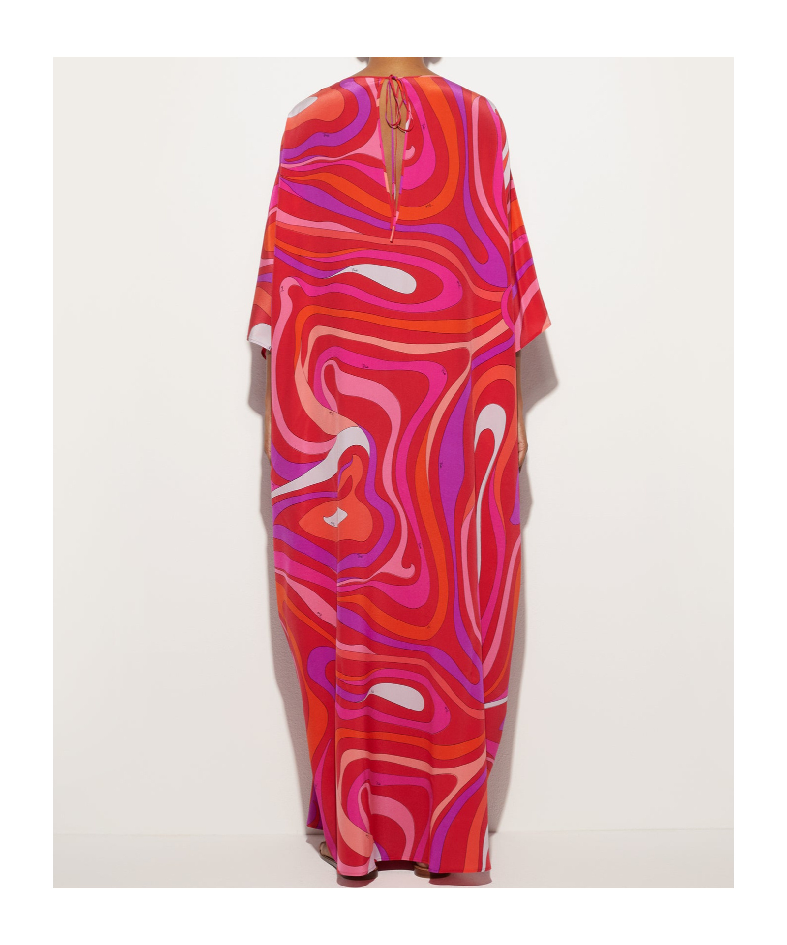 Emilio Pucci Marmo Print Silk Kaftan