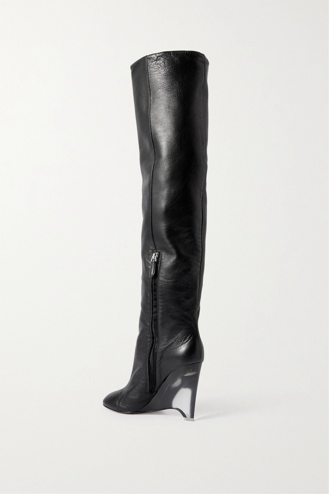 Alaïa Slope Heel Boots In Black