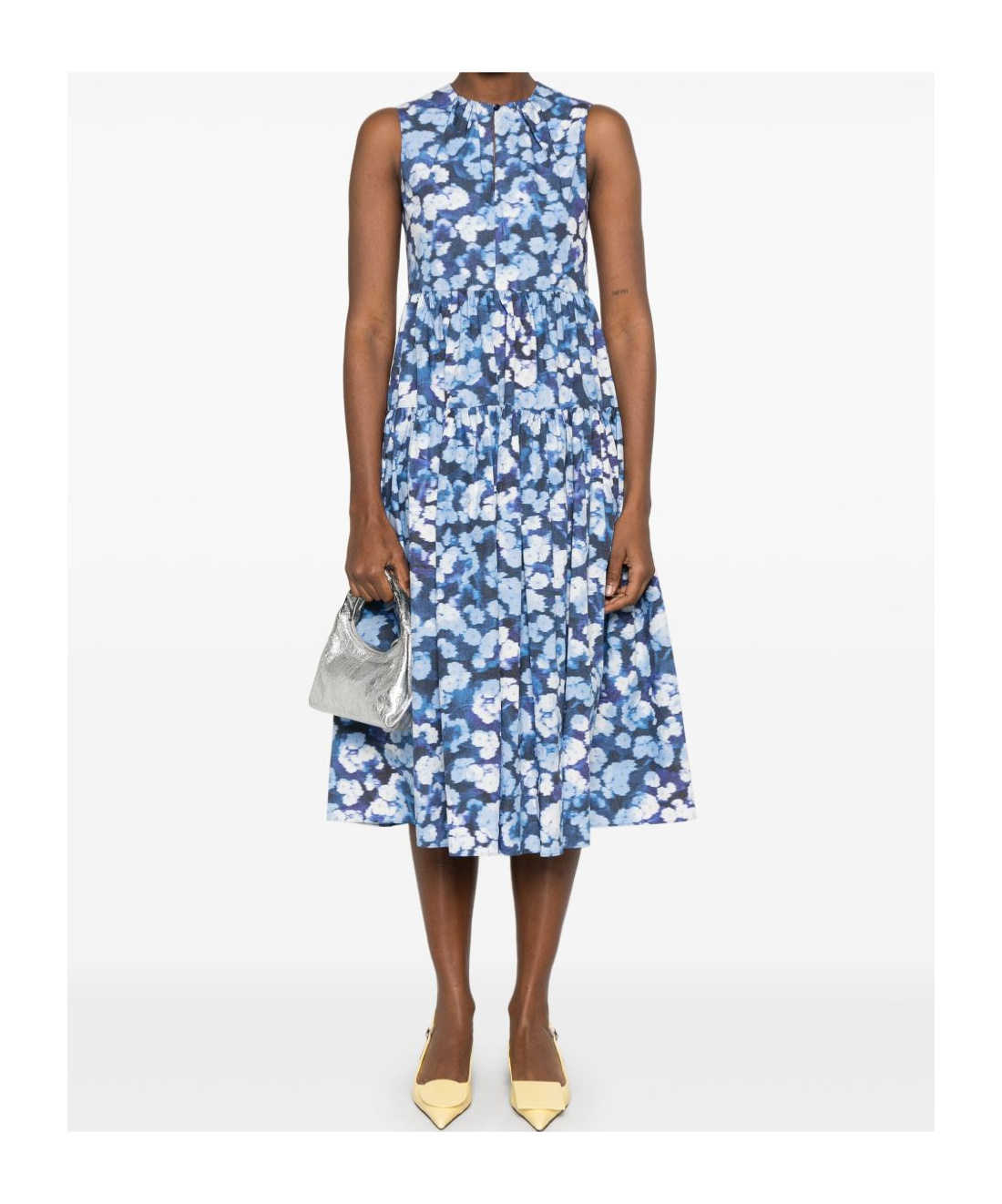 ERDEM FLORAL-PRINT MIDI DRESS