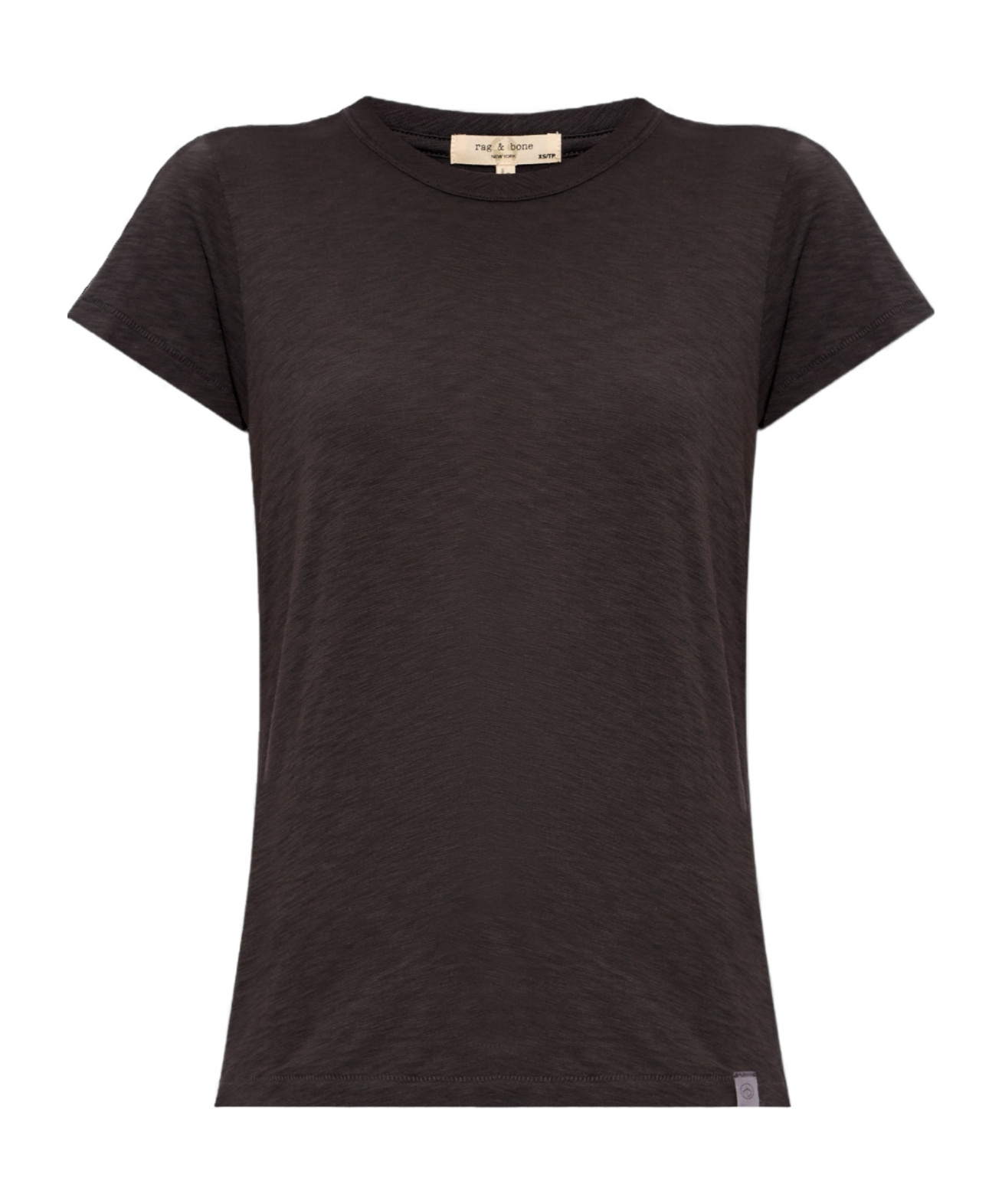 Rag & Bone The Slub Crew-neck T-shirt In Black