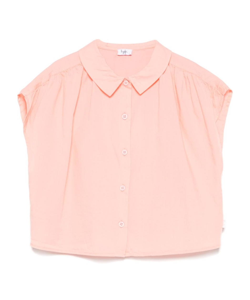 Il Gufo Logo-tag Shirt In Pink