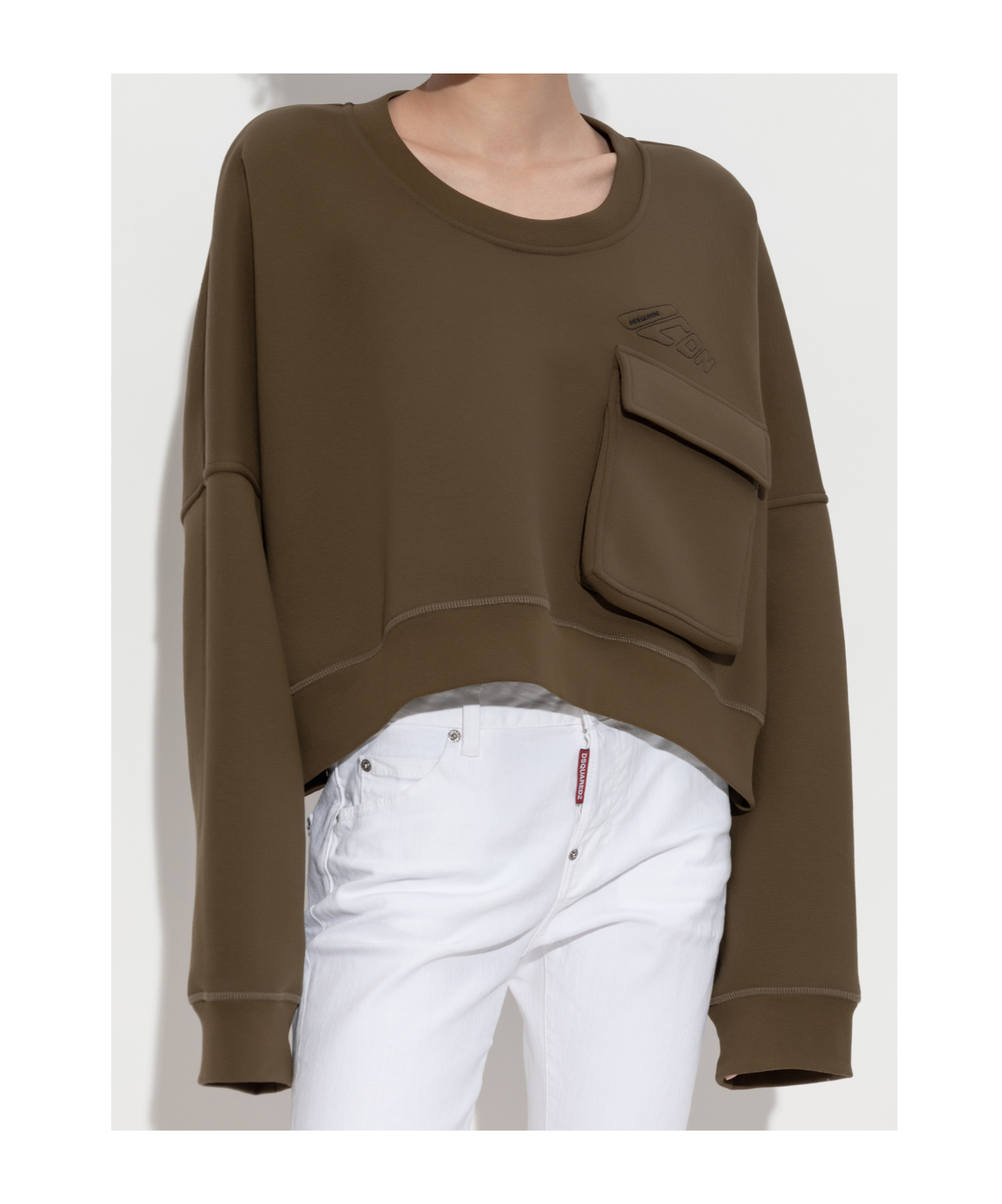 Dsquared2 Pocket-detail Cropped Sweatshirt