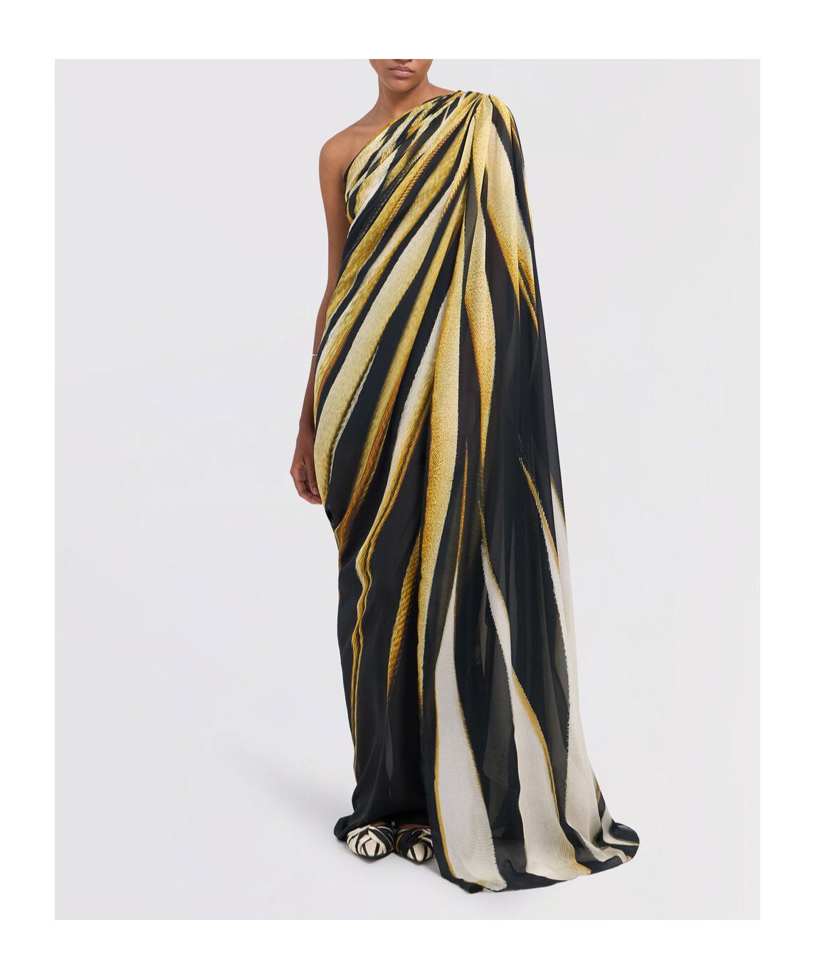 Roberto Cavalli One-shoulder Dress In Black