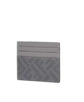 Fendi Ff Diagonal Card Pack In Gray