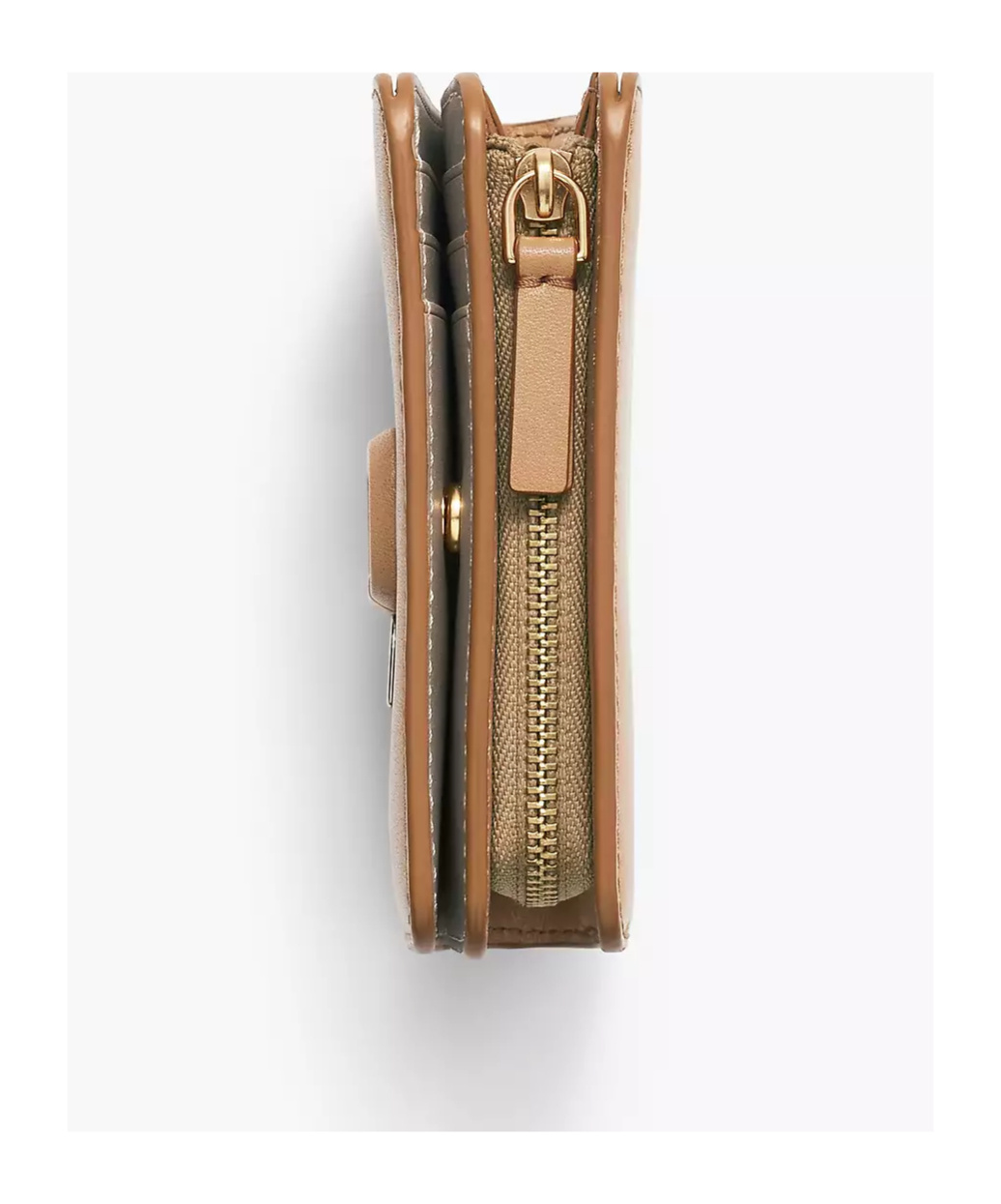 Shop Marc Jacobs The Leather J Marc Mini Compact Wallet In Nude