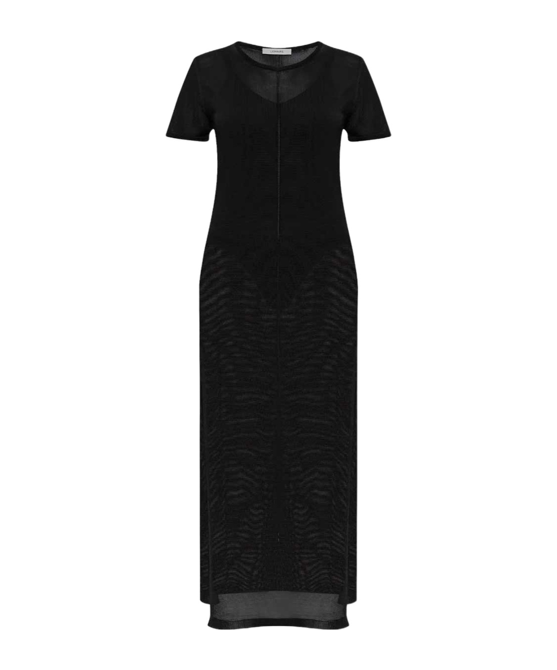 Lemaire Side-slits Maxi Dress In Black