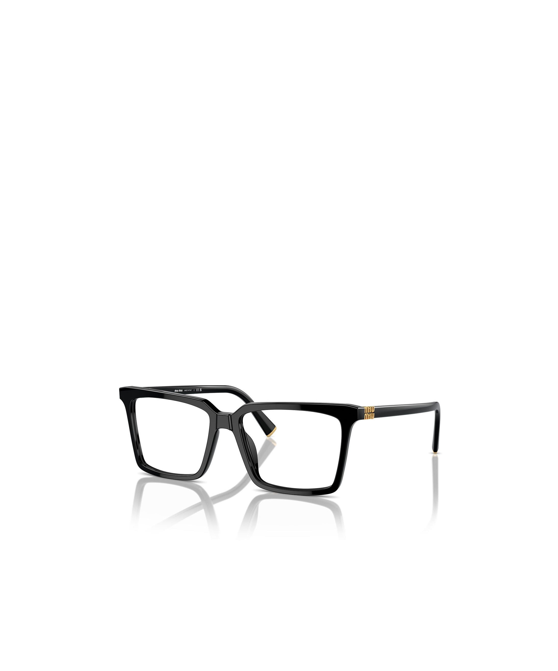 Miu Miu Logo Flat Mirror In Black