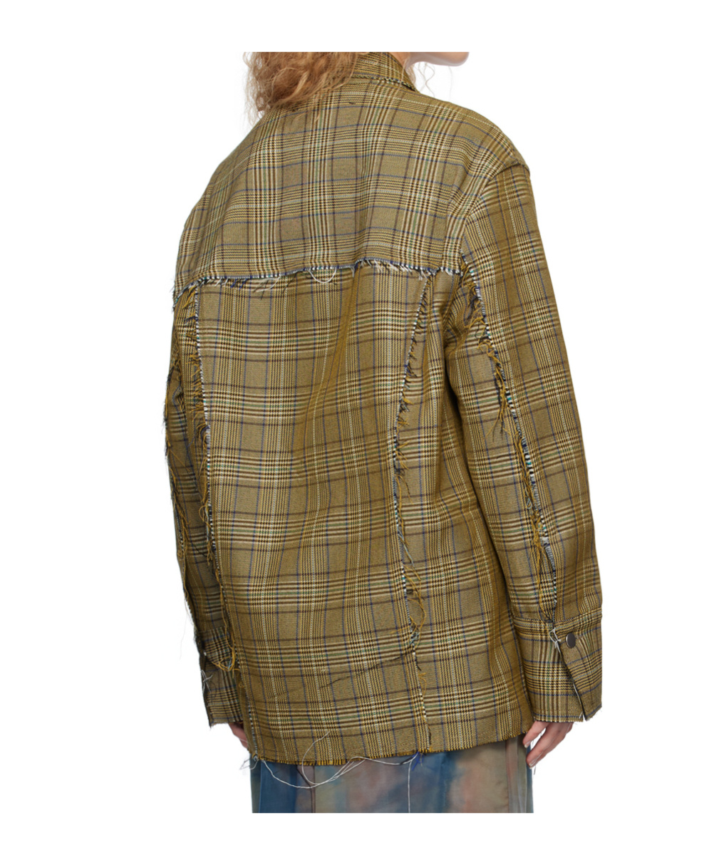 Song For The Mute Houndstooth Casual Jacket In Multi